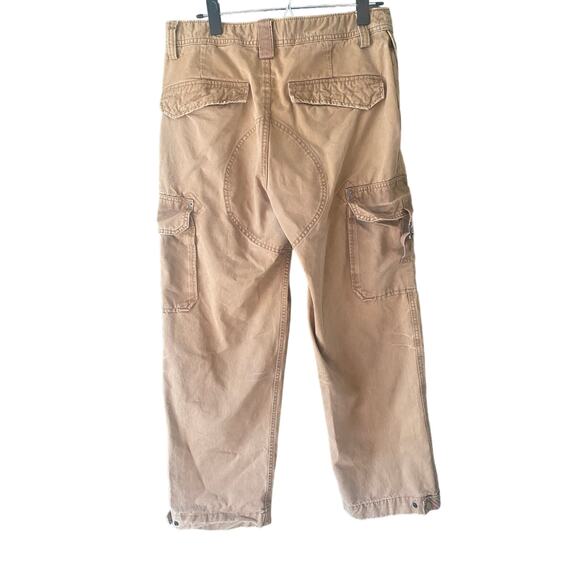 Old Navy Pants Mens Size 32x30 Y2K Cargo Khaki Utility Streetwear Work Jeans - Picture 1 of 10